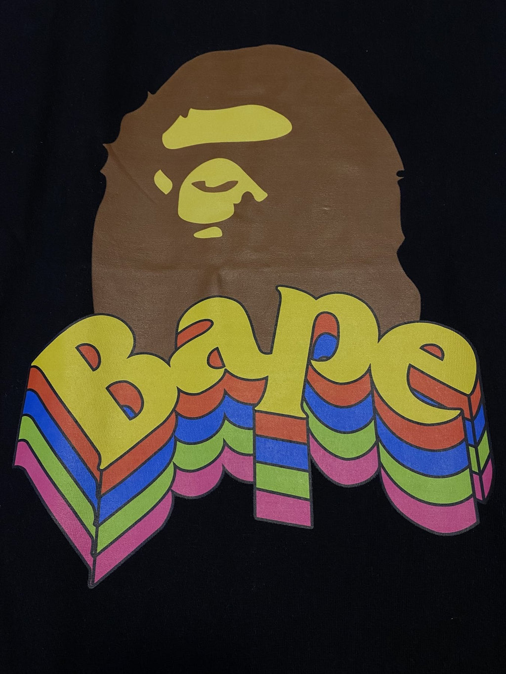 BAPE Ape Rainbow Graphic T-Shirt ¡ª detail