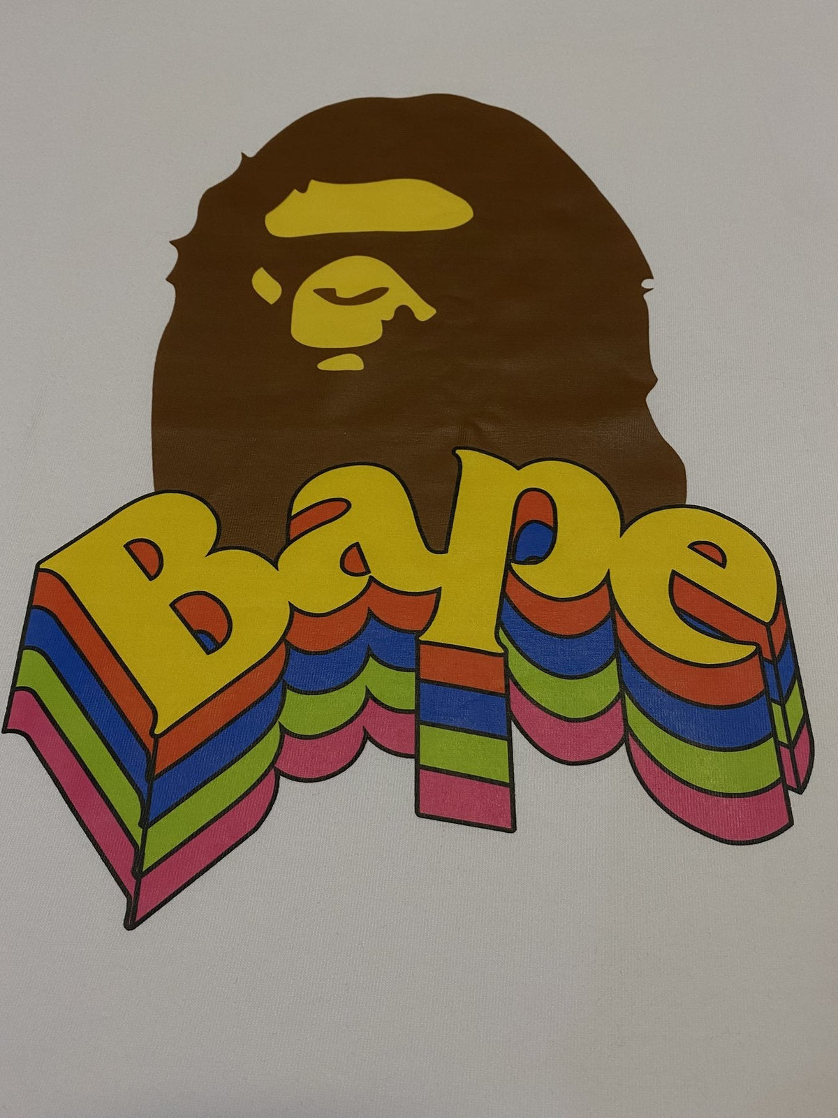 BAPE Ape Rainbow Graphic T-Shirt ¡ª detail