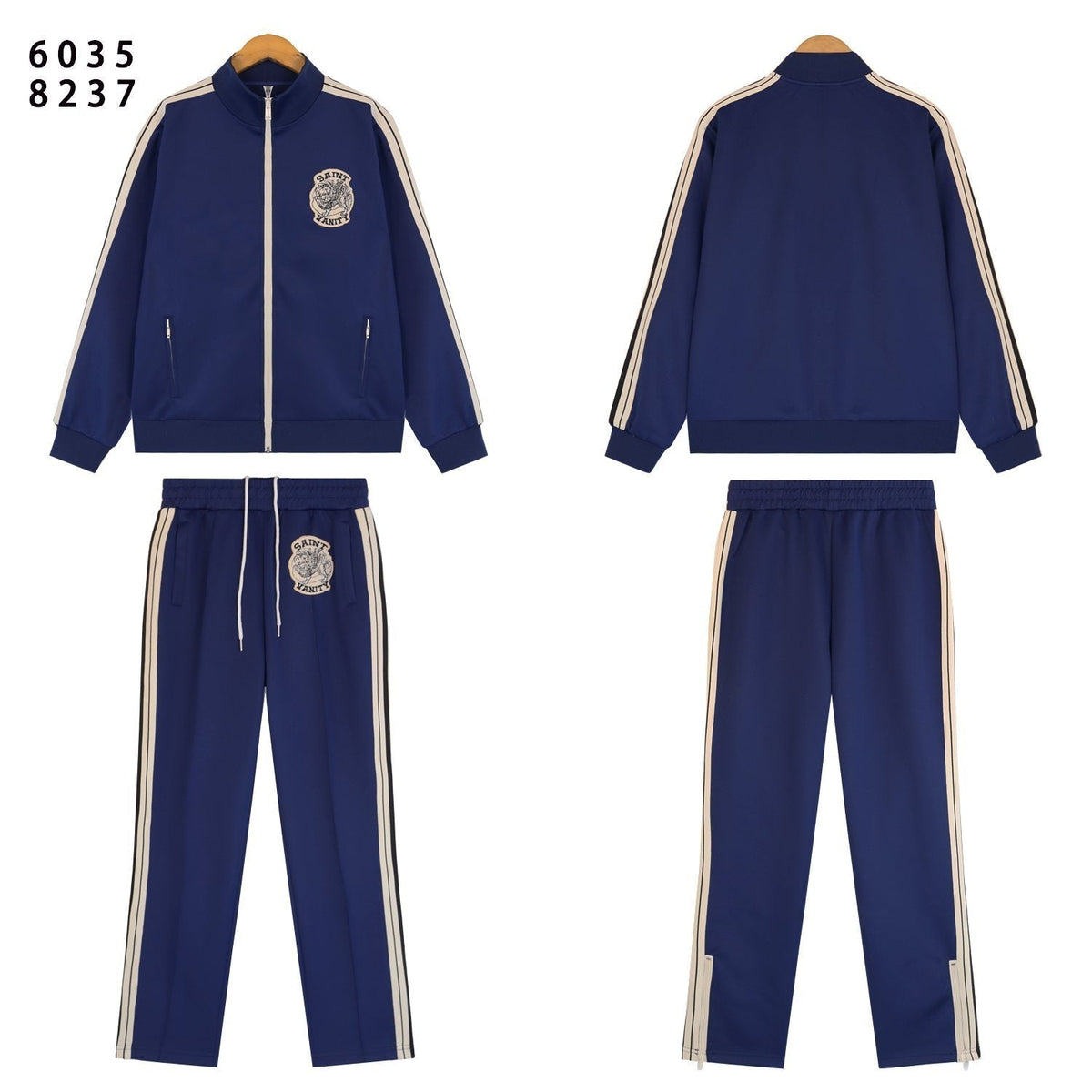 SAINT Side-Stripe Tracksuit Matching Set ¡ª front