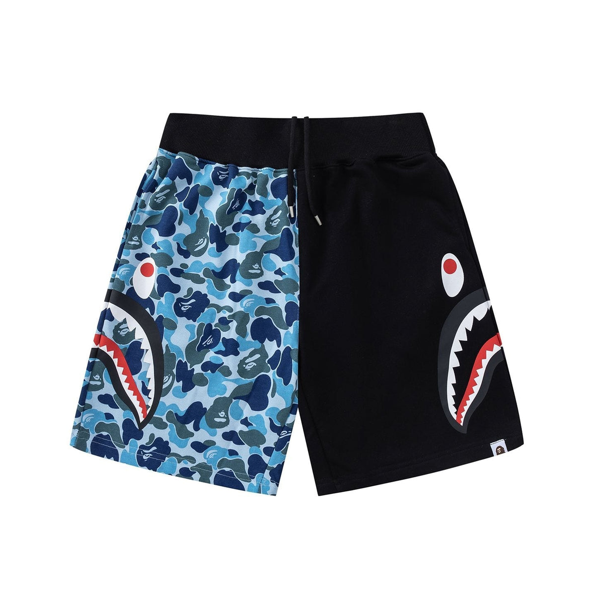 BAPE Shark Eye Graphic Sweat Shorts ¡ª front
