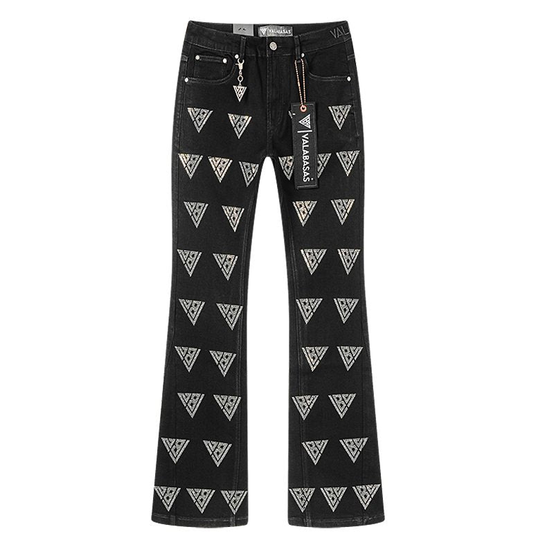 VALABASAS Rhinestone Triangle Jeans ¡ª hero